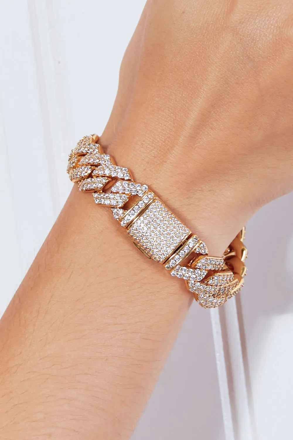 Alloy Inlaid Zircon Bracelet - Nikki’s Place