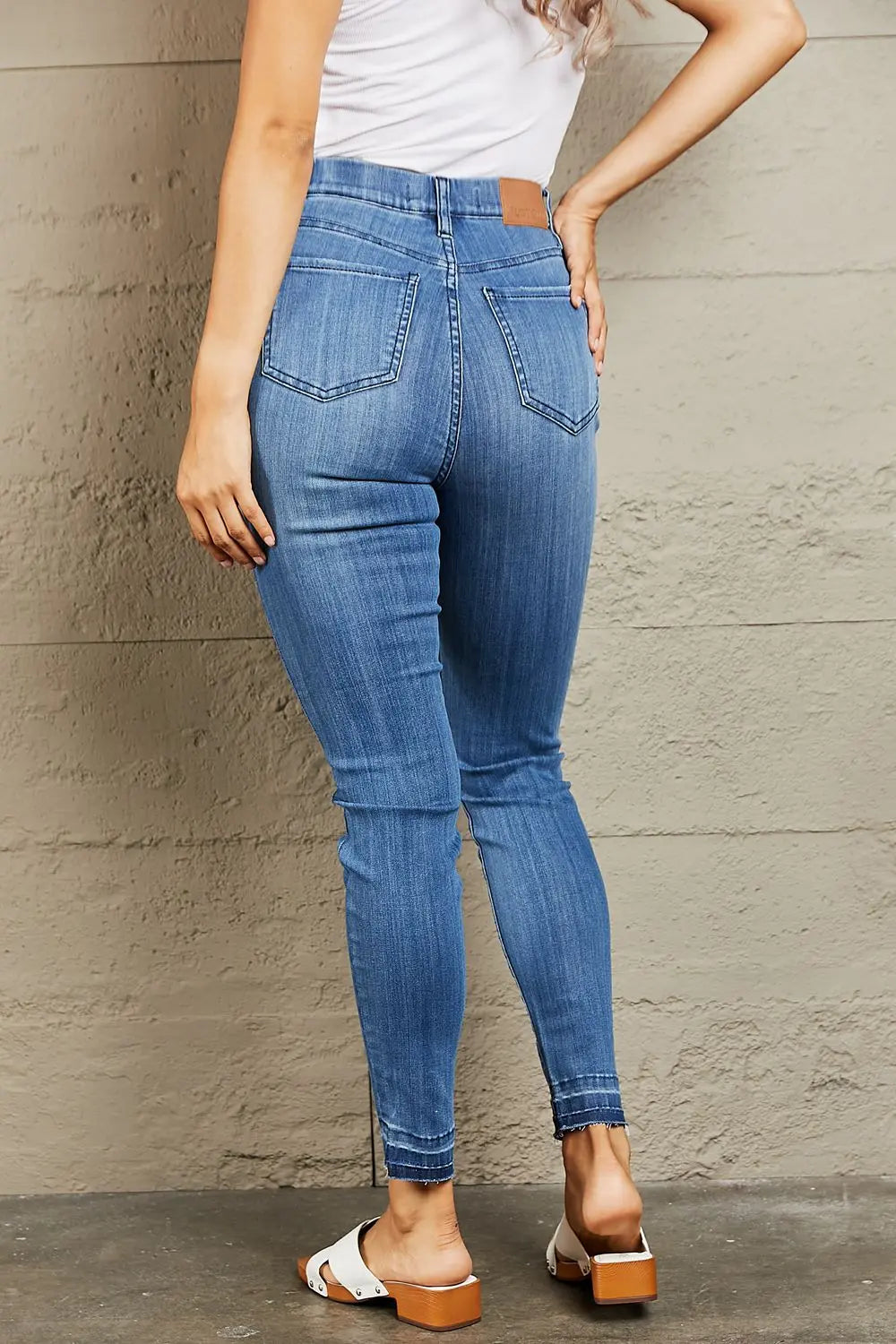Judy Blue Janavie Regular/ Full Size High Waisted Pull On Skinny Jeans - Nikki’s Place