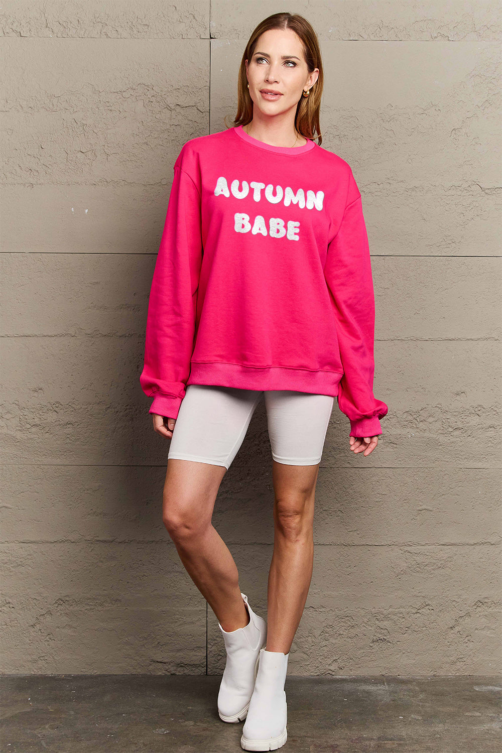 Simply Love Full Size AUTUMN BABE Graphic Sweatshirt - Nikki’s Place