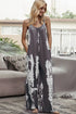 Tie-Dye Spaghetti Strap Jumpsuit with Pockets - Nikki’s Place