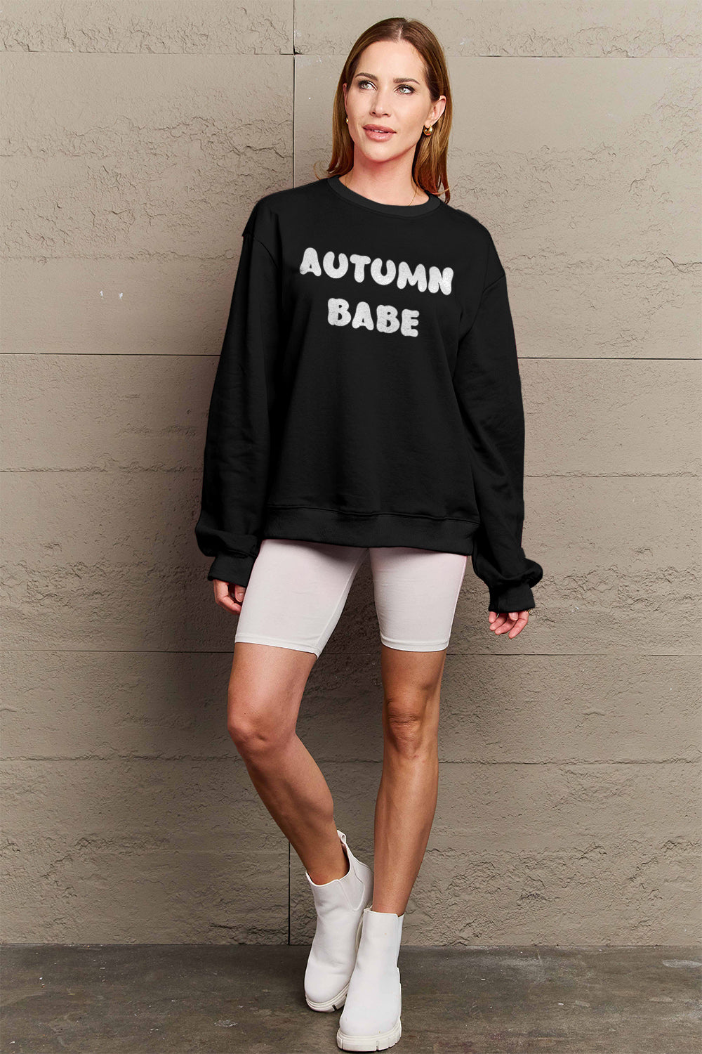 Simply Love Full Size AUTUMN BABE Graphic Sweatshirt - Nikki’s Place