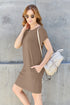 Basic Bae Full Size Round Neck Short Sleeve Dress with Pockets - Nikki’s Place