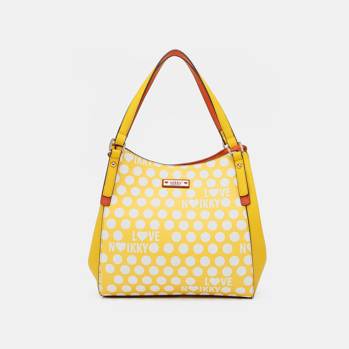 Nicole Lee USA Contrast Polka Dot Handbag - Nikki’s Place