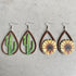 Hollowed Wooden Teardrop Earrings Trendsi