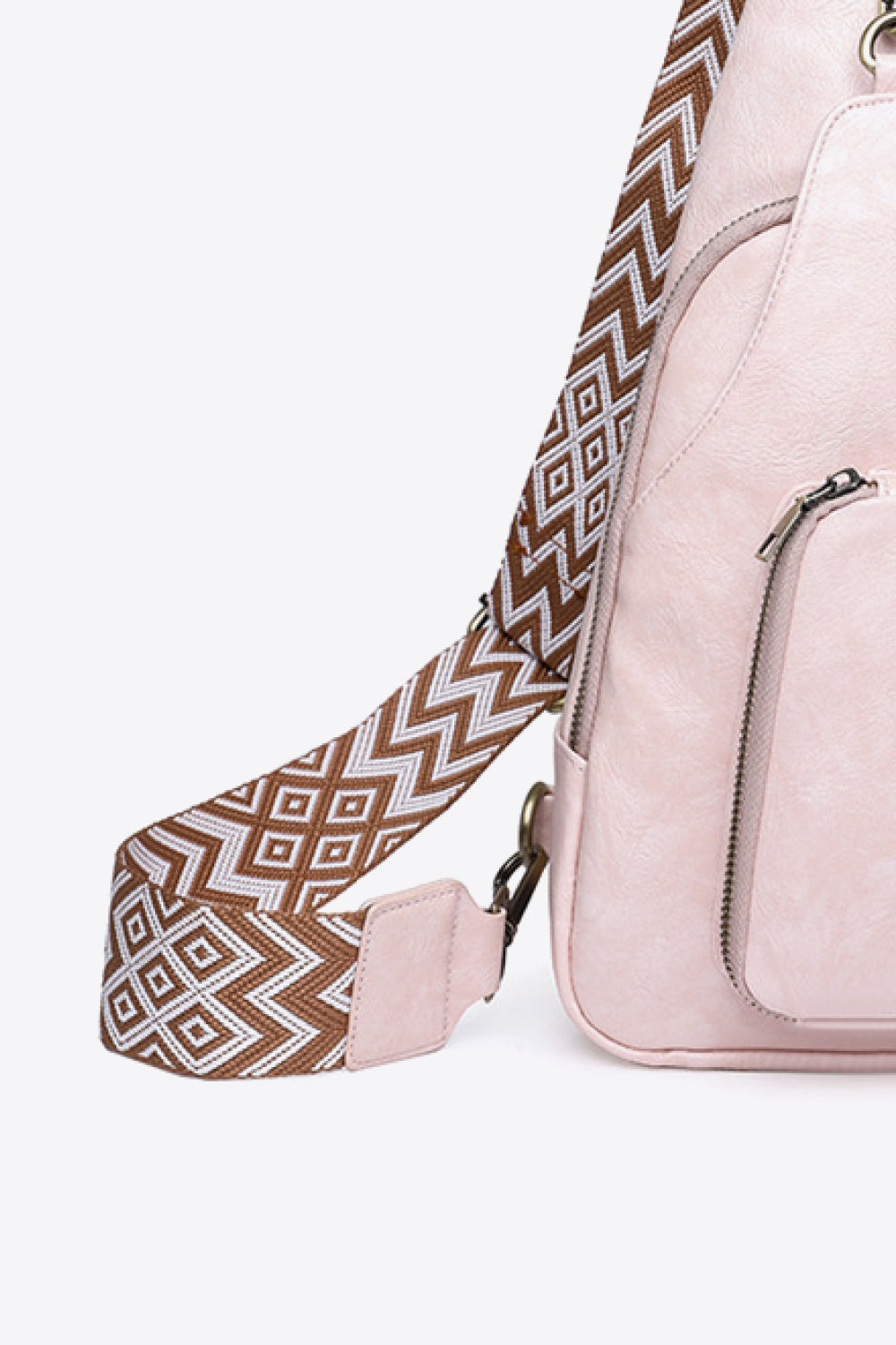 Adored Take A Trip PU Leather Sling Bag - Nikki’s Place