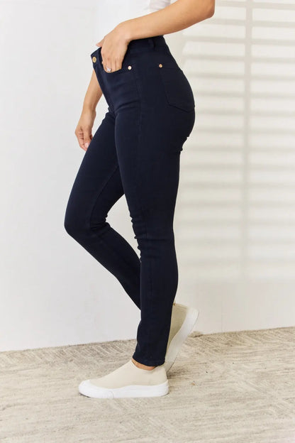 Judy Blue Full Size Garment Dyed Tummy Control Skinny Jeans - Nikki’s Place