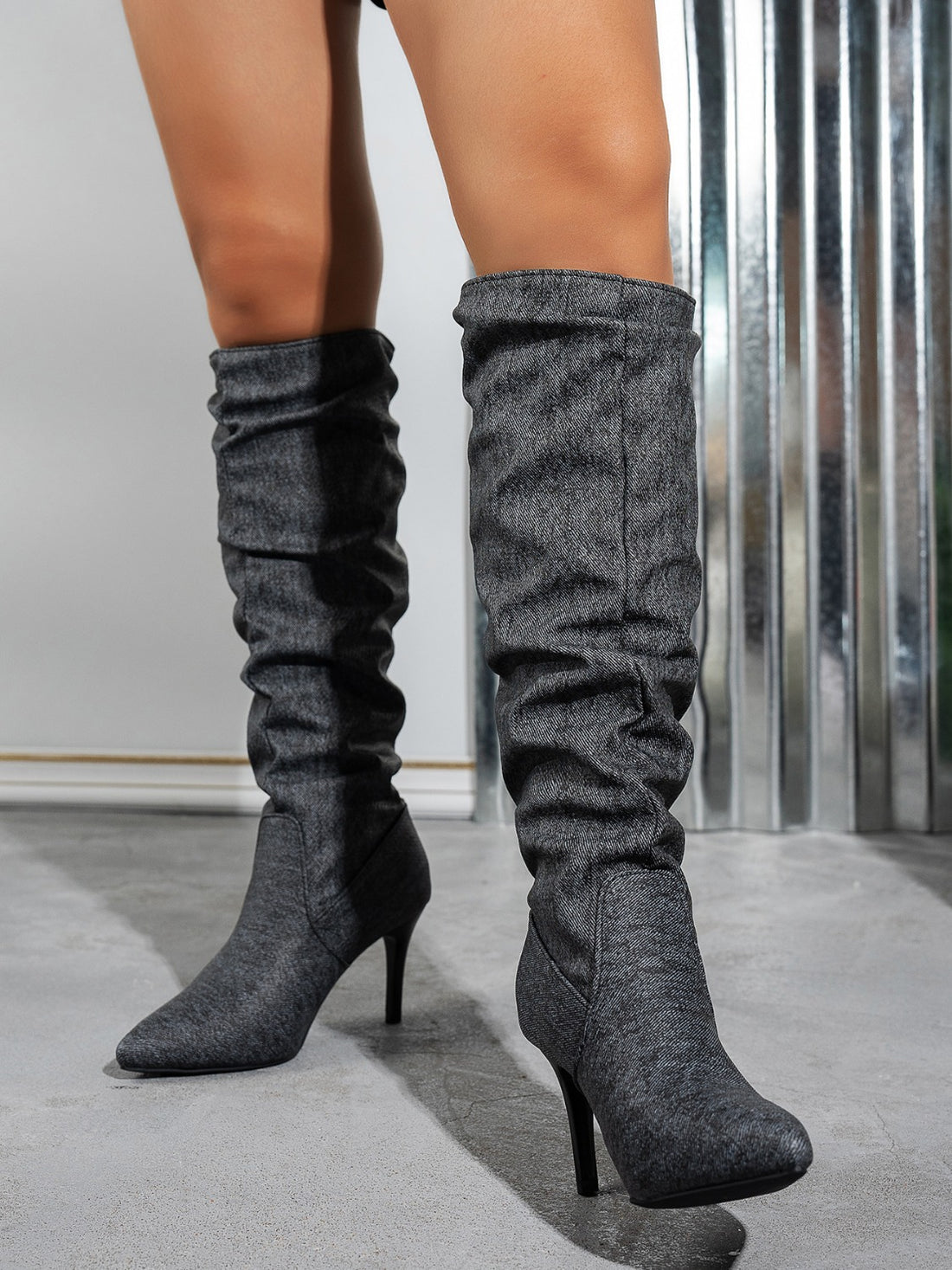 Point Toe Stiletto Boots Trendsi