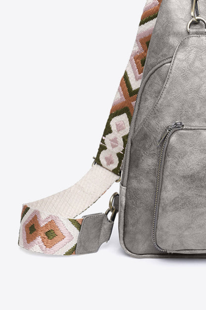 Adored Take A Trip PU Leather Sling Bag - Nikki’s Place