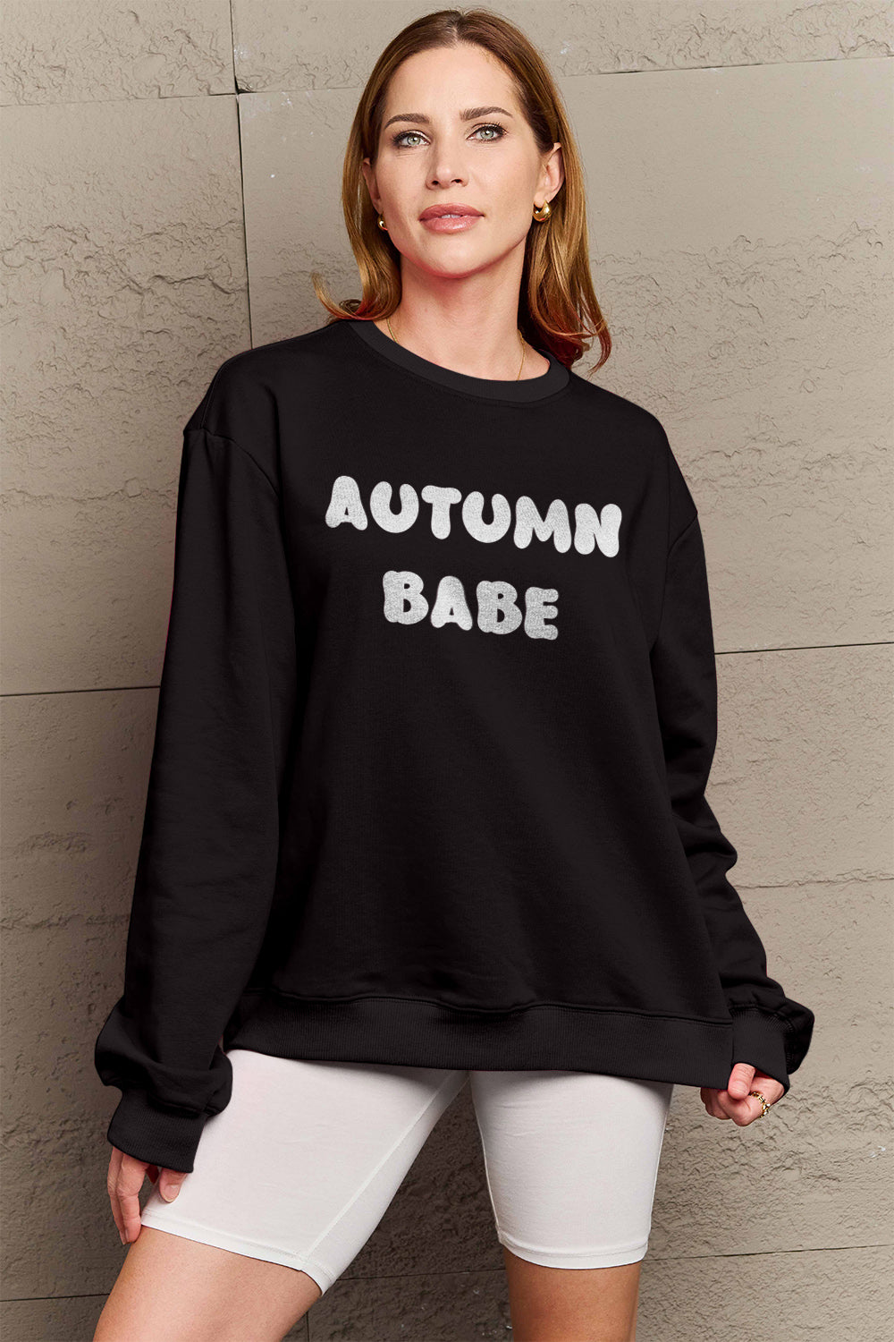 Simply Love Full Size AUTUMN BABE Graphic Sweatshirt - Nikki’s Place