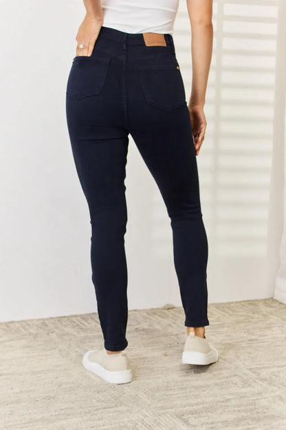 Judy Blue Full Size Garment Dyed Tummy Control Skinny Jeans - Nikki’s Place