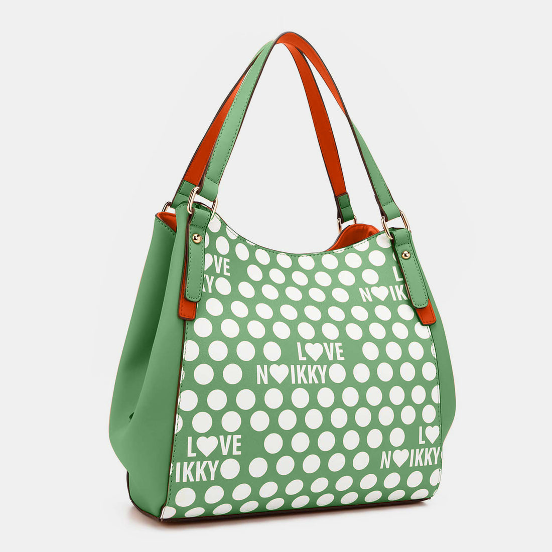 Nicole Lee USA Contrast Polka Dot Handbag - Nikki’s Place