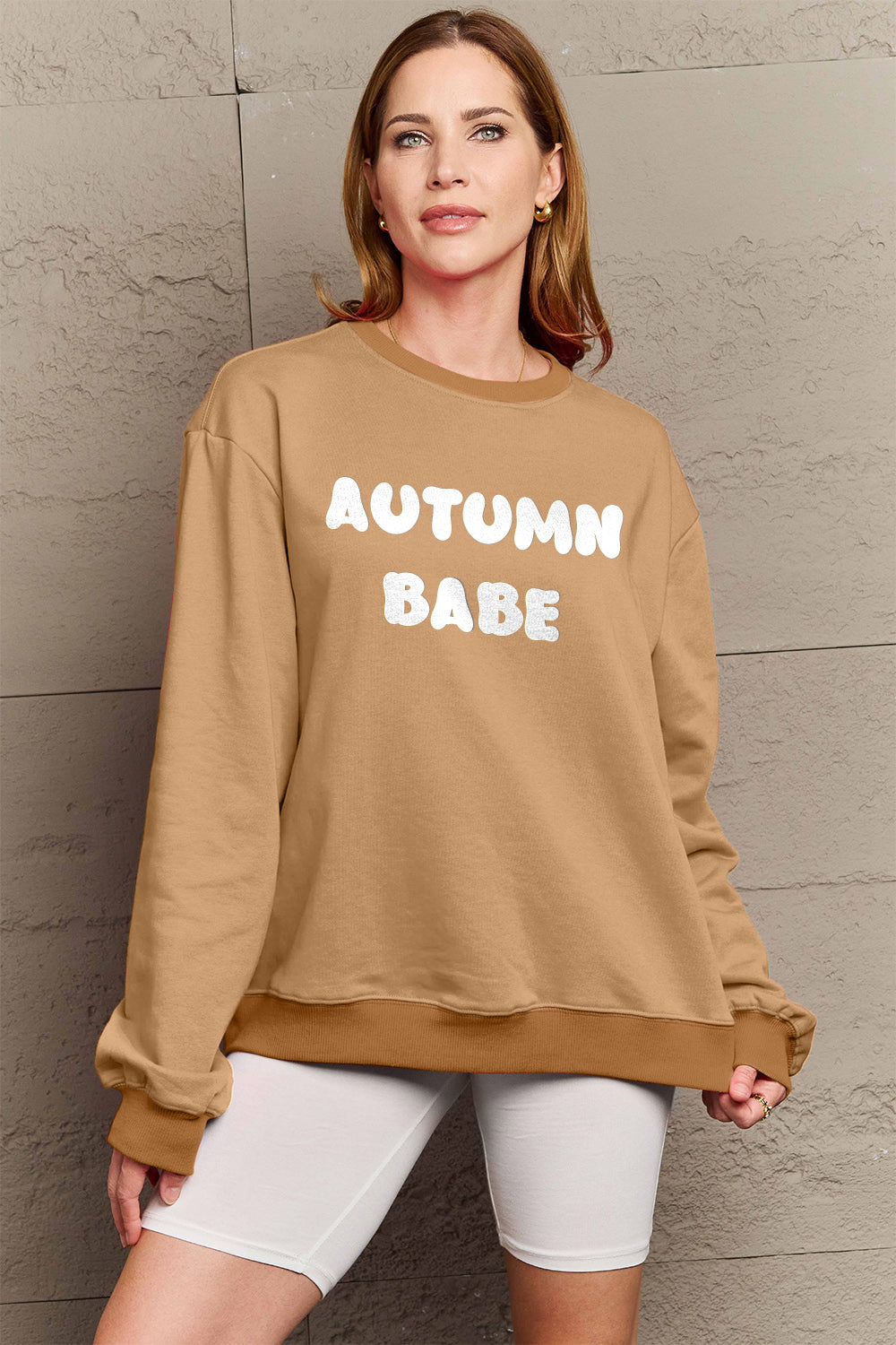 Simply Love Full Size AUTUMN BABE Graphic Sweatshirt - Nikki’s Place