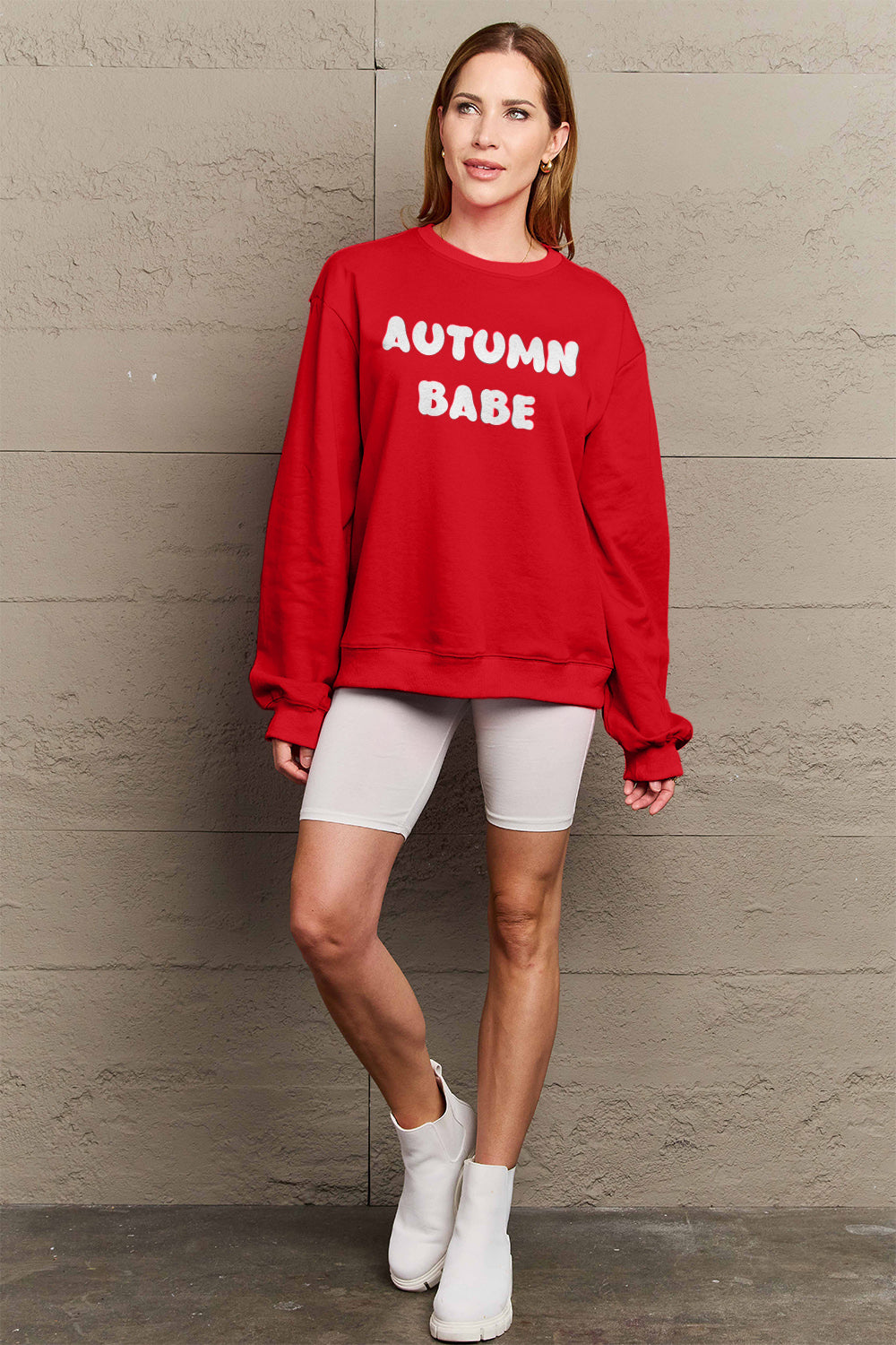 Simply Love Full Size AUTUMN BABE Graphic Sweatshirt - Nikki’s Place