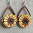 Hollowed Wooden Teardrop Earrings Trendsi