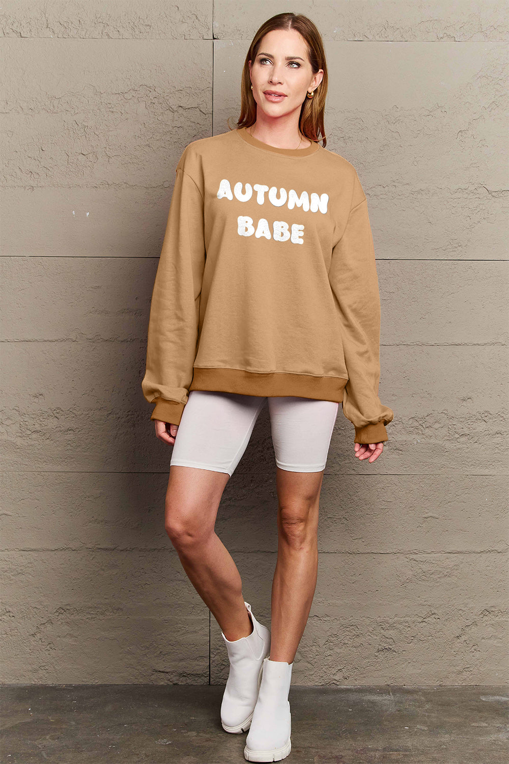 Simply Love Full Size AUTUMN BABE Graphic Sweatshirt - Nikki’s Place