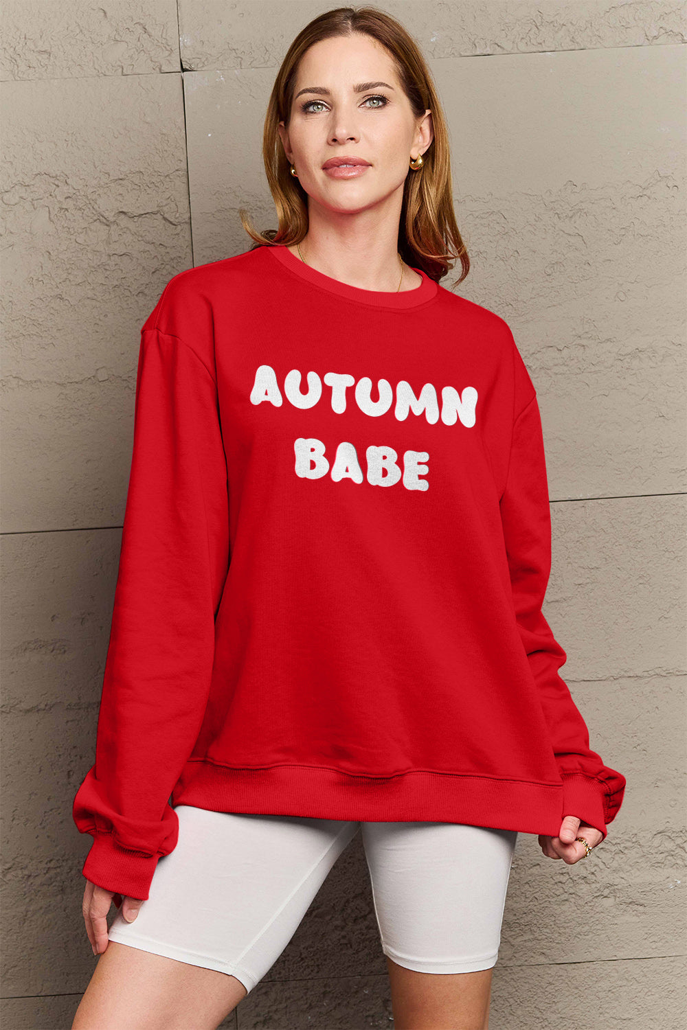 Simply Love Full Size AUTUMN BABE Graphic Sweatshirt - Nikki’s Place