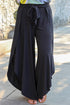 Plus Size Tie Front Wide Leg Pants - Nikki’s Place