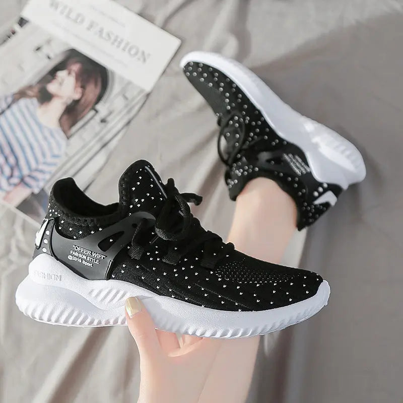 Breathable Casual Shoes Women All-match Korean Running Shoes - Nikki’s Place