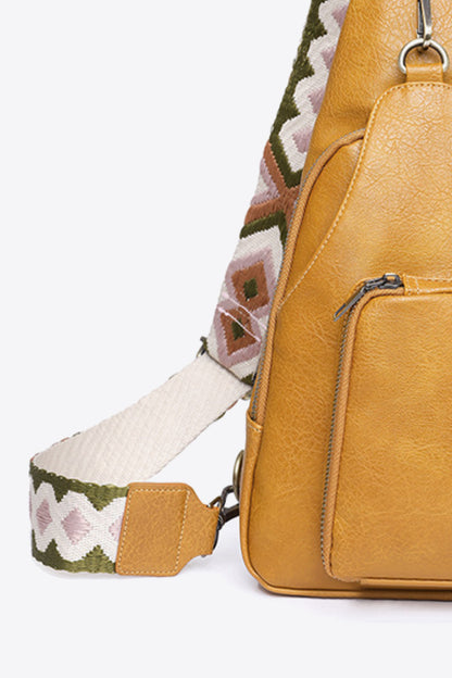 Adored Take A Trip PU Leather Sling Bag - Nikki’s Place