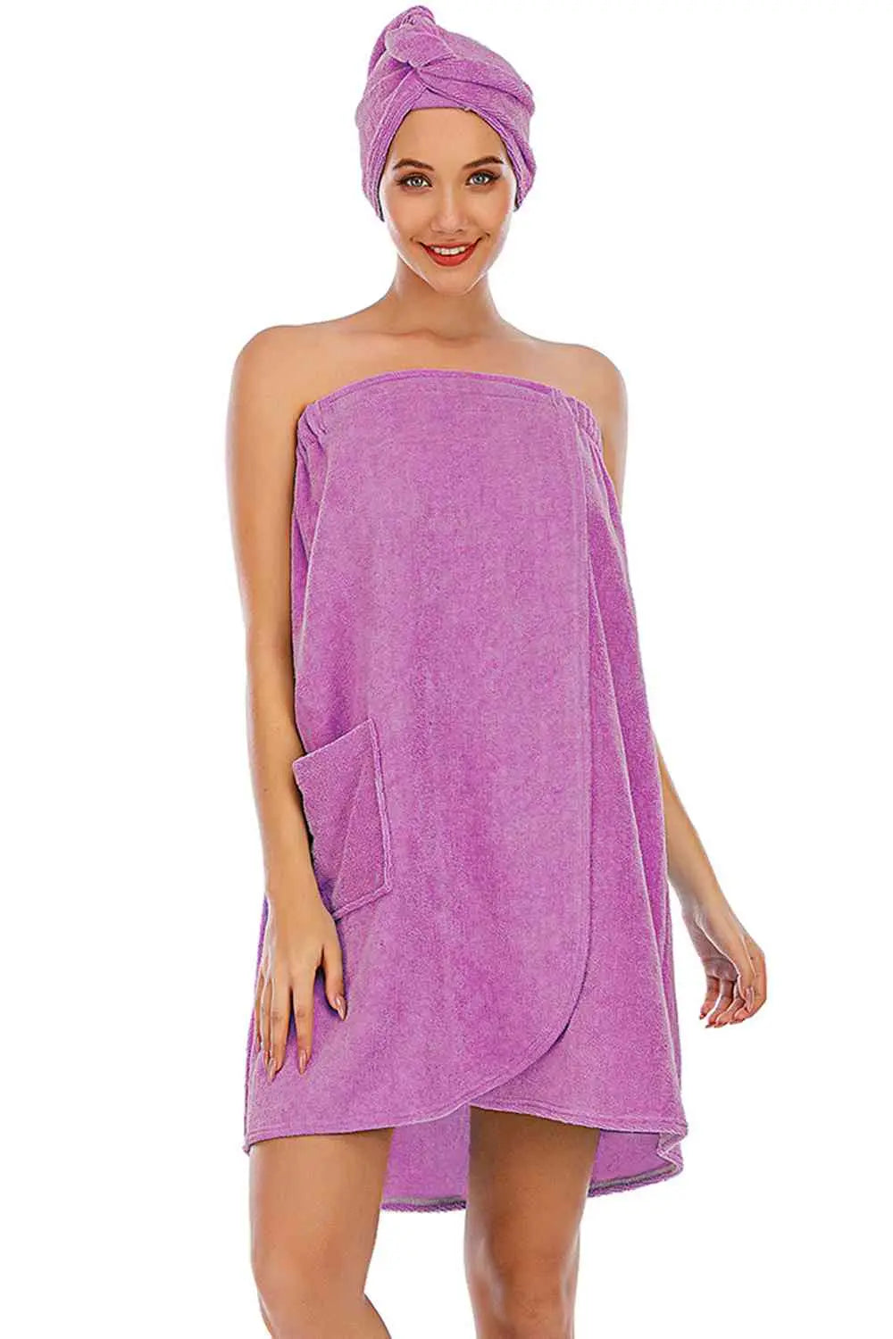 Strapless Robe with pocket - Nikki’s Place