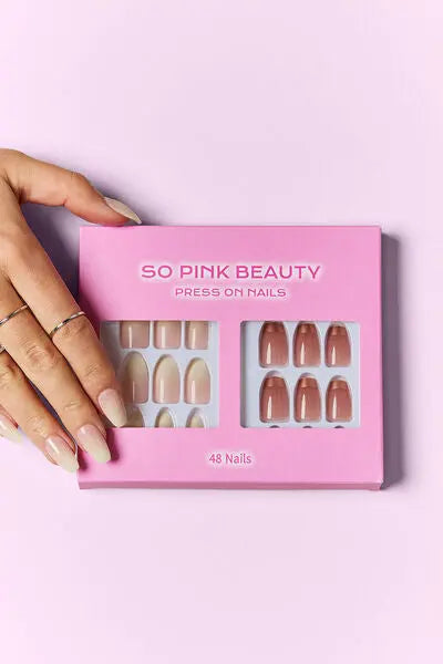 SO PINK BEAUTY Press On Nails 2 Packs - Nikki’s Place