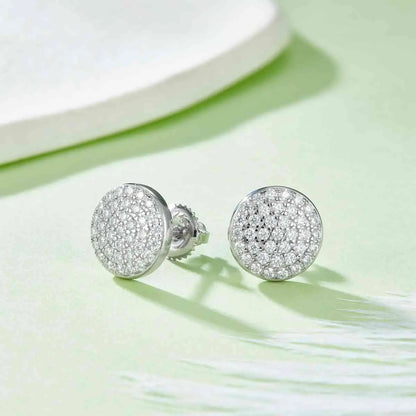 MoissaniteEarrings, SterlingSilverJewelry, SparklingElegance, FineJewelry, LuxuryEarrings, 925SilverEarrings, ShimmeringStones, JewelryEssentials, ElegantAccessories, PreciousStones, FashionableJewels, HighQualityEarrings, StatementEarrings, MoissaniteStuds, GlamorousJewelry