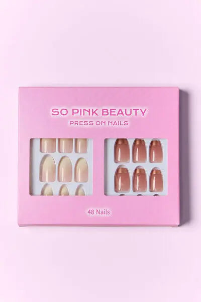 SO PINK BEAUTY Press On Nails 2 Packs - Nikki’s Place