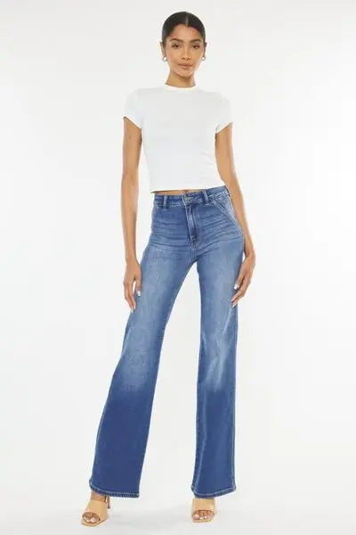 Kancan Ultra High Waist Gradient Flare Jeans - Nikki’s Place