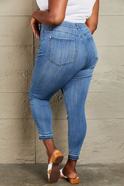 Judy Blue Janavie Regular/ Full Size High Waisted Pull On Skinny Jeans - Nikki’s Place