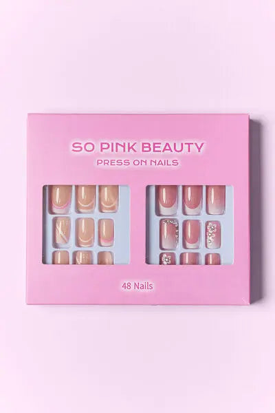 SO PINK BEAUTY Press On Nails 2 Packs - Nikki’s Place