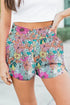 Floral Elastic Waist Shorts - Nikki’s Place