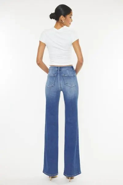 Kancan Ultra High Waist Gradient Flare Jeans - Nikki’s Place