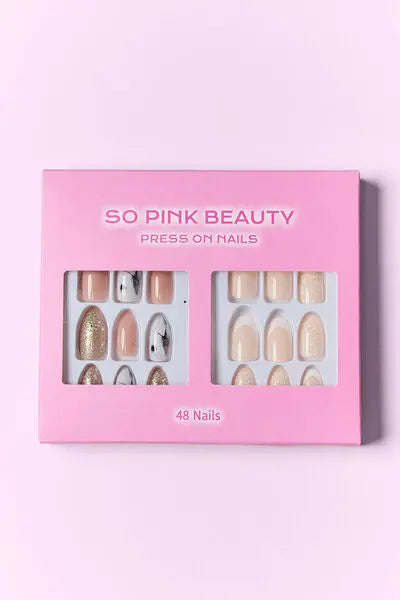 SO PINK BEAUTY Press On Nails 2 Packs - Nikki’s Place