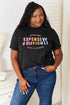 Simply Love Slogan Graphic Cuffed Sleeve T-Shirt - Nikki’s Place