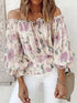 Floral Off-Shoulder Flounce Sleeve Blouse - Nikki’s Place