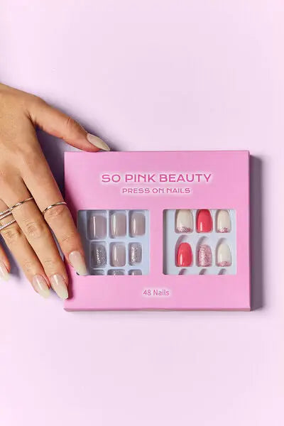 SO PINK BEAUTY Press On Nails 2 Packs - Nikki’s Place