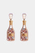 Wine Shape Zinc Alloy Acrylic Dangle Earrings - Nikki’s Place