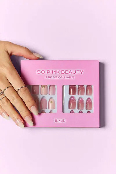 SO PINK BEAUTY Press On Nails 2 Packs - Nikki’s Place