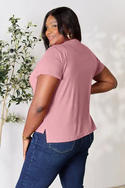 Basic Bae Full Size Round Neck Short Sleeve T-Shirt - Nikki’s Place