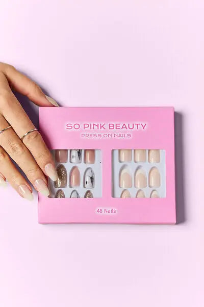 SO PINK BEAUTY Press On Nails 2 Packs - Nikki’s Place